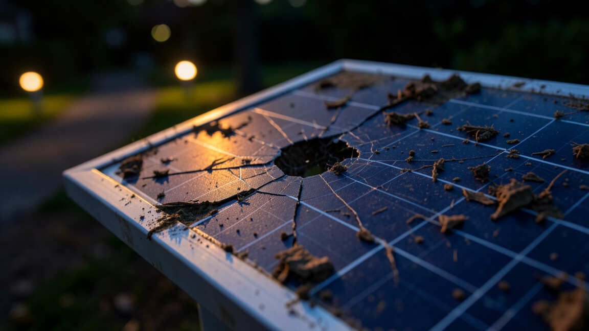 4. Damaged Solar Panel