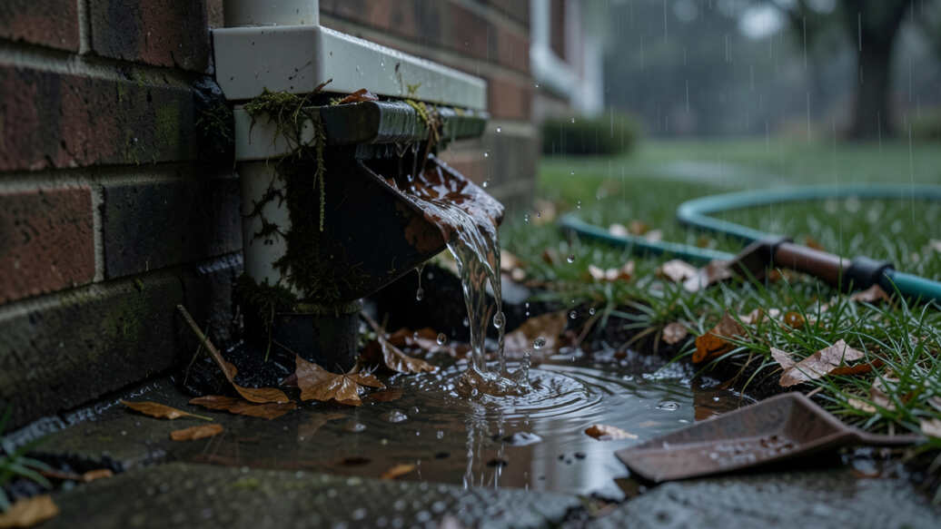 Mistake 10: Clogged Drains and Downspouts