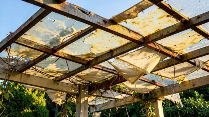 Sign 5: Wear on Roofing or Shade Elements