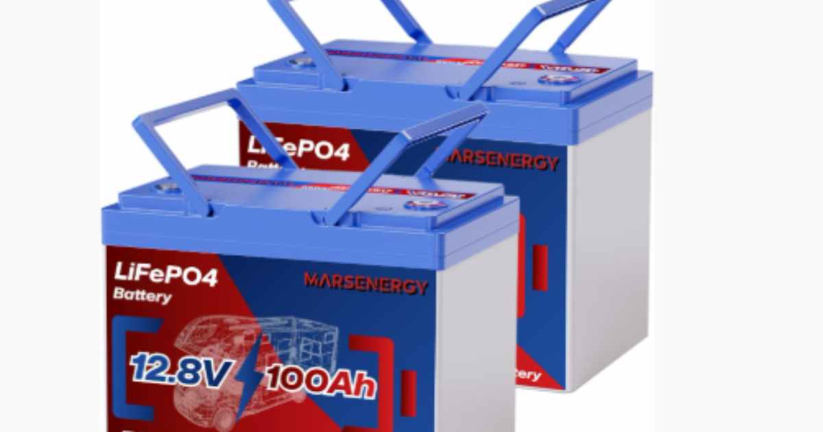 12V 100Ah Lifepo4 Battery, Bci Group 24 Size