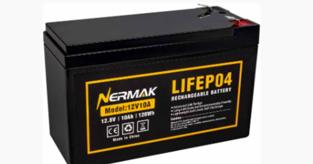 NERMAK 12V 10Ah LiFePO4 Battery