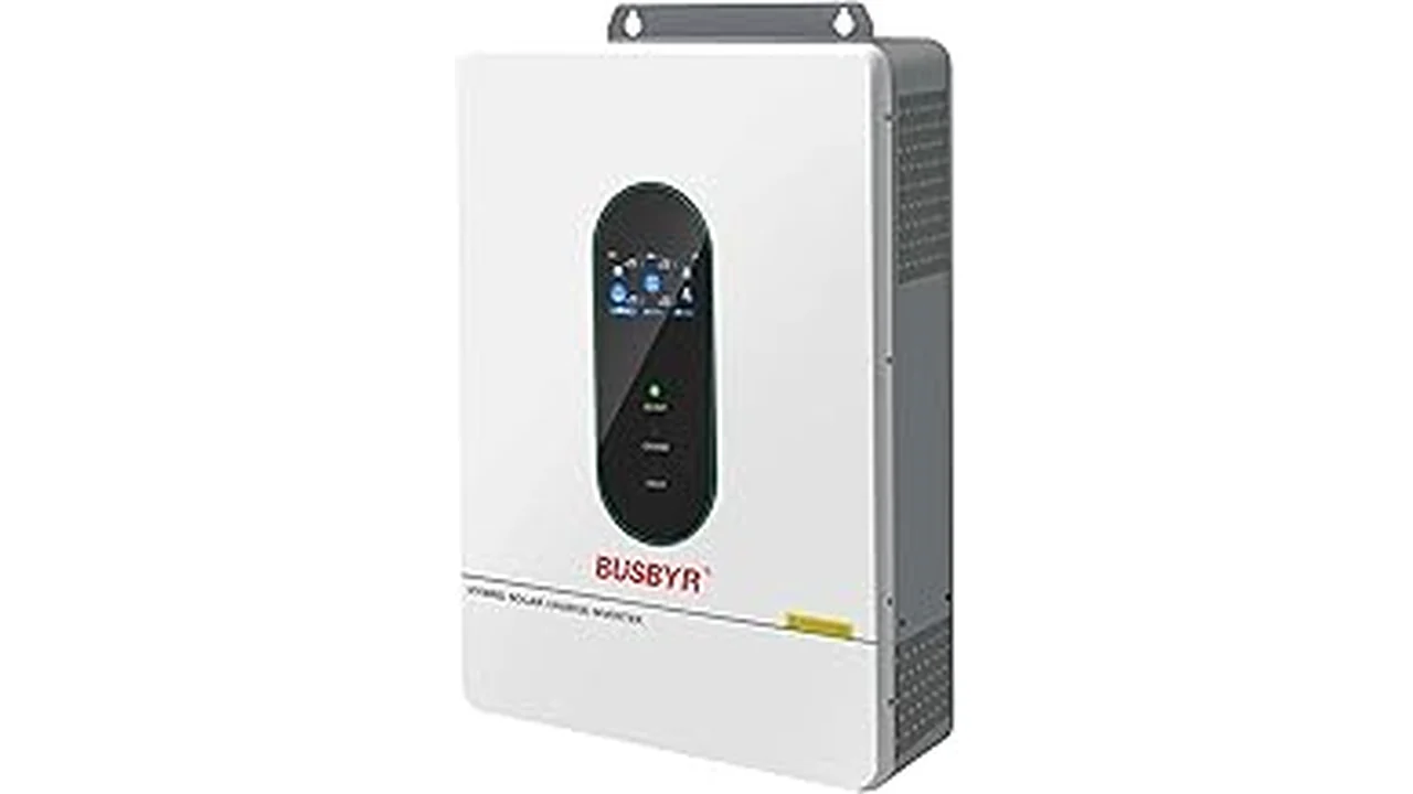 The image shows a collection of popular off-grid solar inverters, ideal for tiny homes, ready for installation.