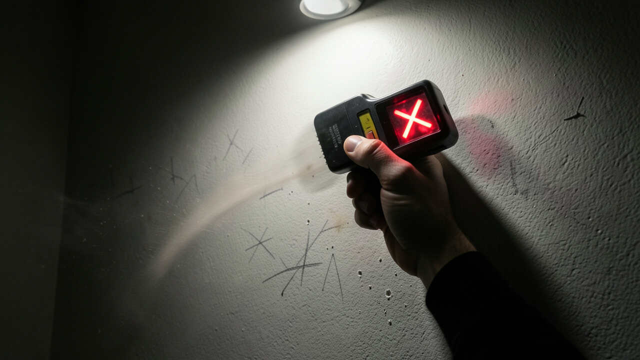 5. Moving the Stud Finder Too Fast