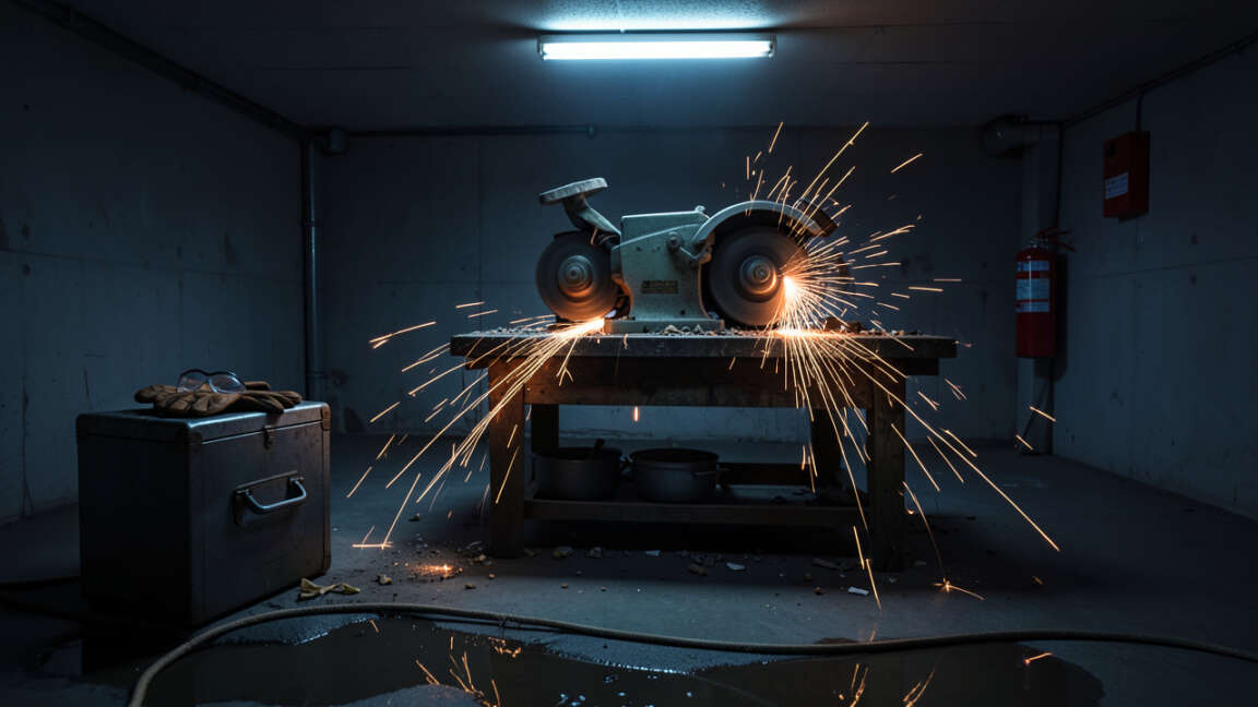 Bench Grinder in a Garage: Safety Risks and Prevention