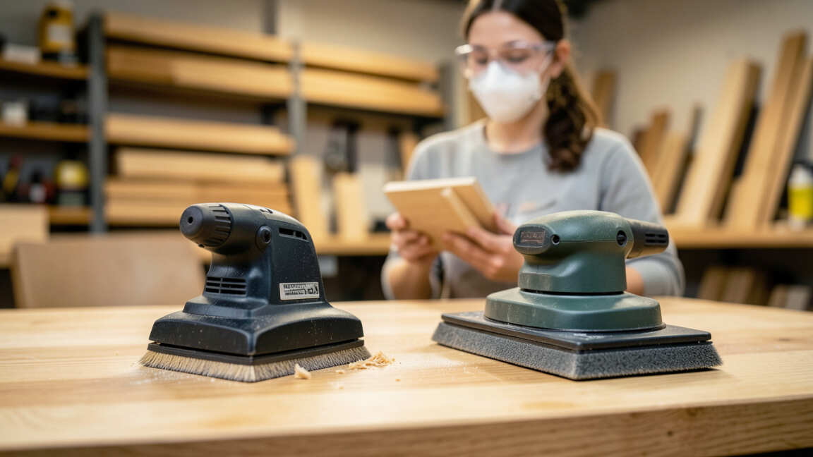 How Does a Detail Sander Compare to a Regular Sander for Workshop Use?