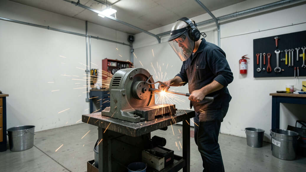 How to Safely Operate a Bench Grinder in a Garage
