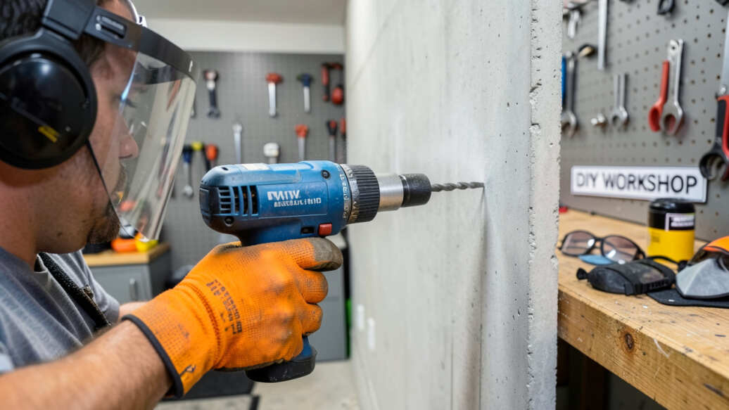 How to Use a Hammer Drill Safely in a Home Workshop