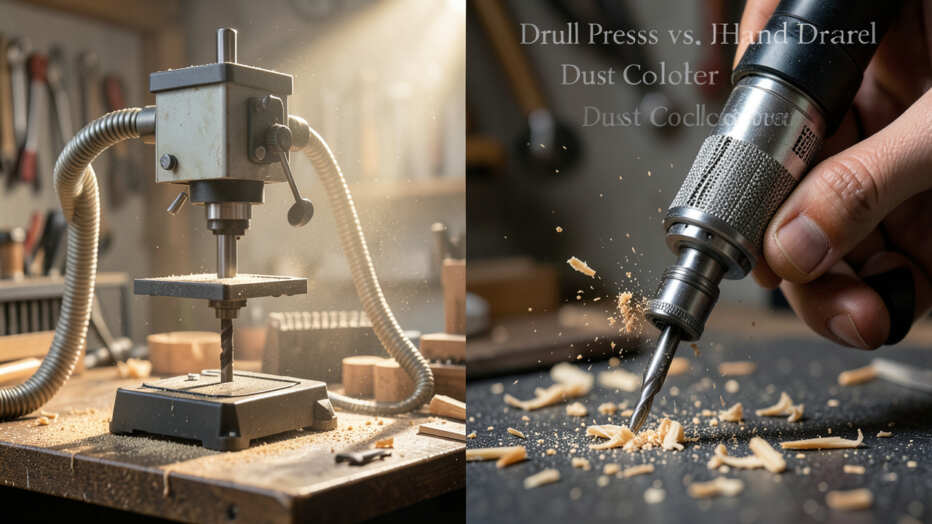 Quick Comparison: Drill Press vs. Hand Drill Dust Collector