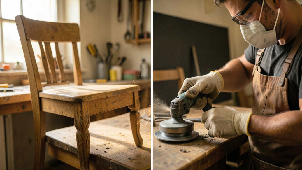 Using a Bench Grinder for Furniture Restoration Without Damage